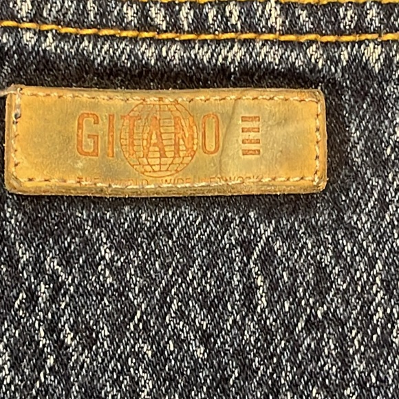 GITANO ORIGINAL VINTAGE JEANS HIGH WAIST DENIM SZ 12 DARK WASH MADE IN HONG KONG - Picture 13 of 17